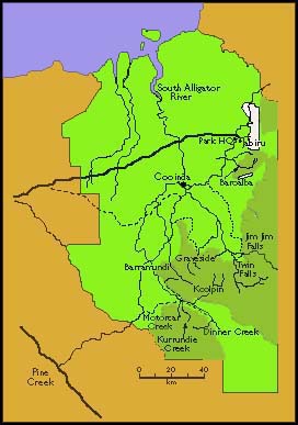 Kakadu Park Map