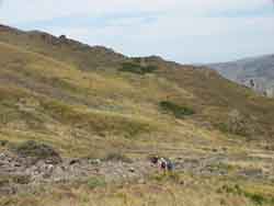 Heading down from the first high point