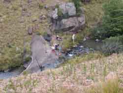 Lunch site, day 3
