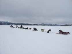 Crossing Lake Laberge