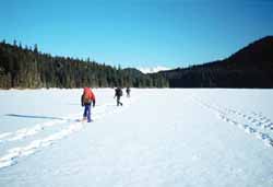 Walking on Peterson Lake