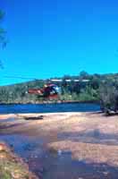 Landing at the bottom of the gorge