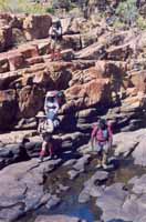 Descending from a high point