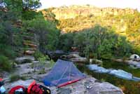 Camp close up.