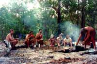 Dinner time, Barramundi Valley campsite
