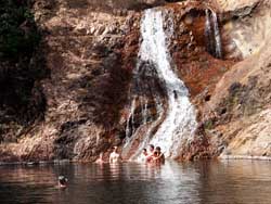 Swimming at Emerald Pool