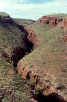 Southern gorge seen from the air