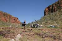 Helicopter landing site, photo P. Benjafield