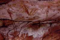 Closeup of part of the paintings shown at left