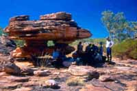 Rock shelter near Palmoondoora Creek
