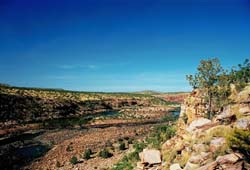 High view near the Nyia Creek junction