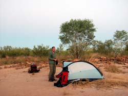Sandy camp site