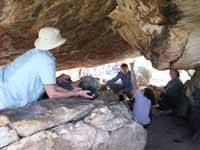 Visiting an Aboriginal rock-art site