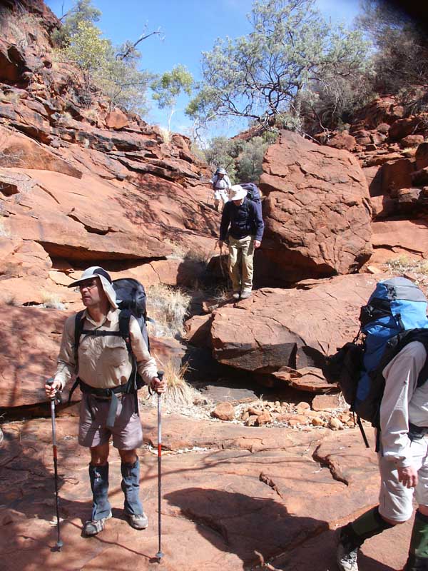 One of the steeper sections