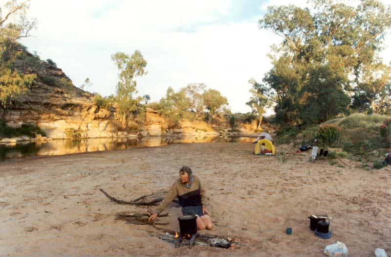Finke River camp site, 1997