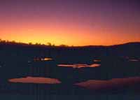 Sunset near Palm Valley