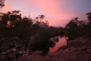 Camp 2 at sunset