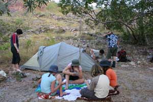 Campsite, bottom of Cascades Creek
