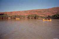 Canoes in Diamond Gorge, 1999
