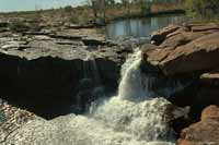 Small falls near Upper Isdell campsite, 1999
