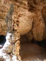 Rock formation in the Tunnel Creek cave