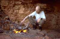 Christian boiling the billy