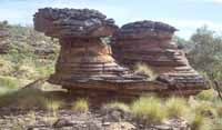 rocky outcrop near creek