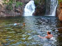 Swimming at Florence Falls