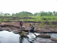 A short hop across Motorcar Creek