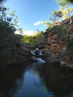 Second falls above camp