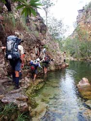 Cascades Creek, edge climb