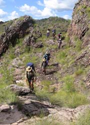 Dropping back to the creek, photo J Mayze