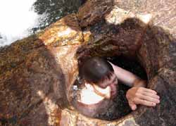 Graveside pothole