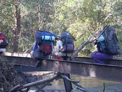 Crossing the old bridge