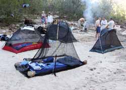First camp, photo J Mayze