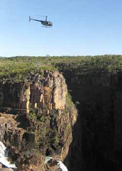 Helicopter above Twin Falls, photo J Mayze