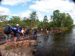 Crossing Twin Falls Creek