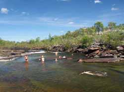 Swim stop, Twin Falls Creek