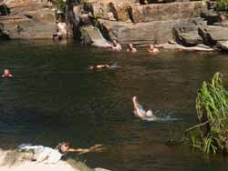 Twin Falls Creek swim