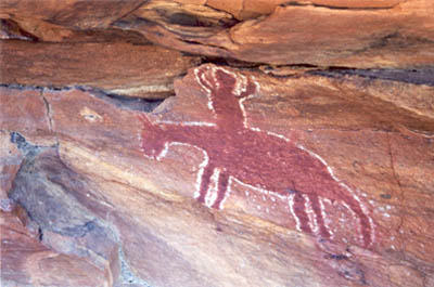 Man on horse, first contact with Europeans