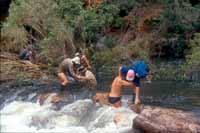 Crossing the last creek before Camp Deprivation