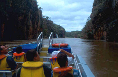 View from the jet boat