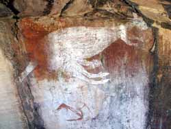 Wallaby painting, Koolpin Gorge
