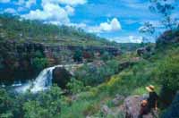 Koolpin Gorge waterfall