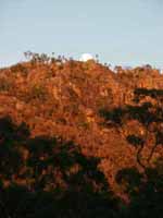 Moonset near Motorcar