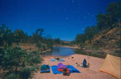 Camping under the stars