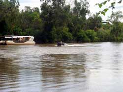 Beginning the boat ride