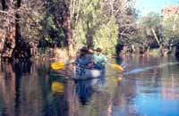 Another view of paddling down the Ord