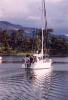 On a boat from Puerto Williams to Ushuaia