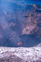 View into the crater
